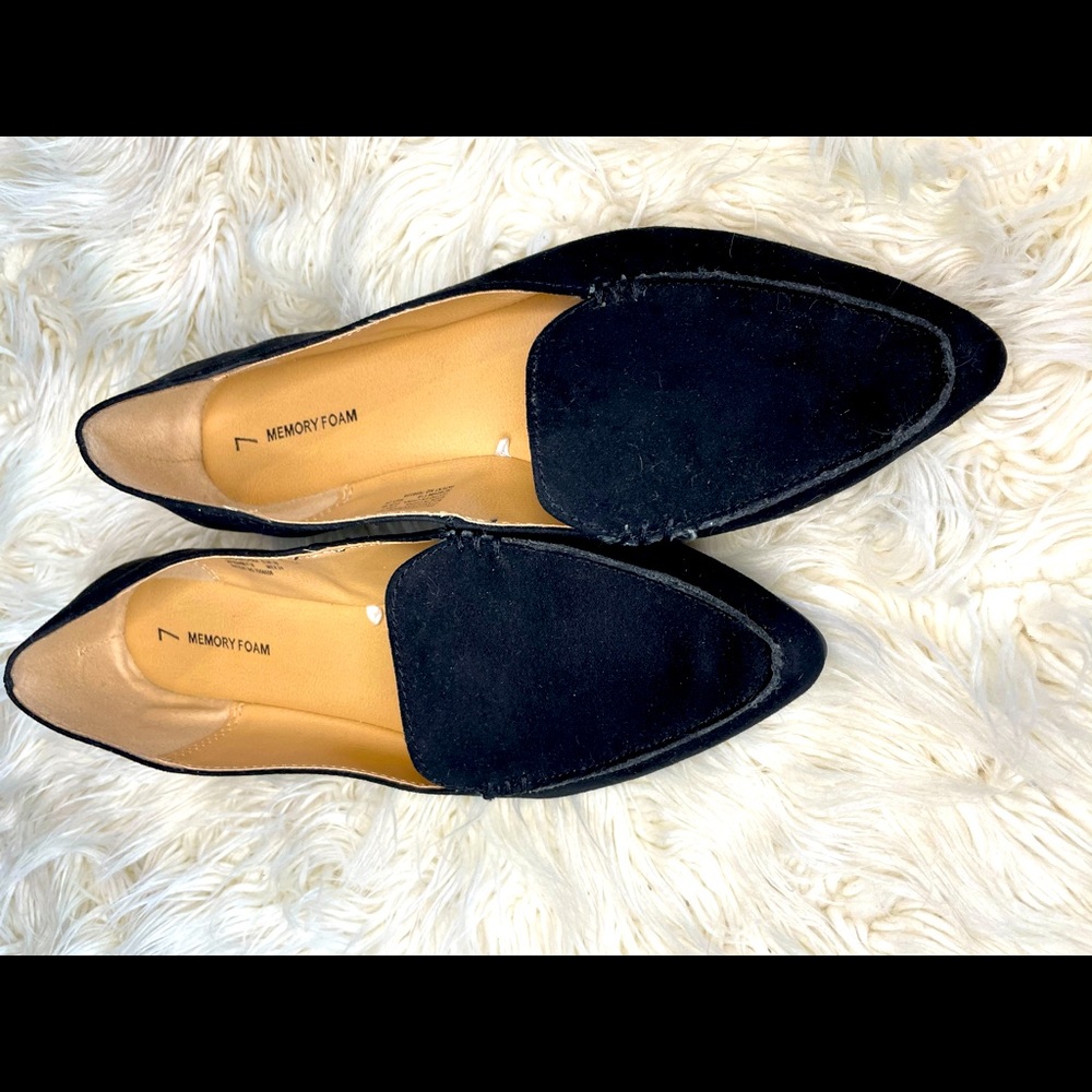 🖤 Black Suede Pointed Toe Flats 🖤
